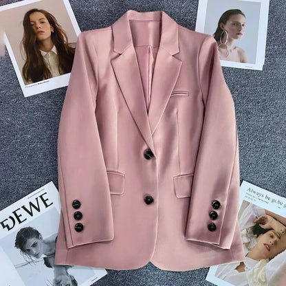 Elegancka marynarka biurowa – długi rękaw, 2026 — Marynarki — EldoradoShop