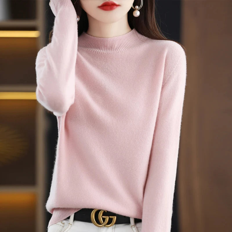 Kaszmirowy sweter merino – luksusowy, ciepły — Swetry — EldoradoShop