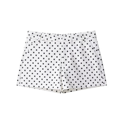 Kurtka z golfem i zamkiem – grochy, sznurek, kieszenie, jesienna — Kurtki — EldoradoShop