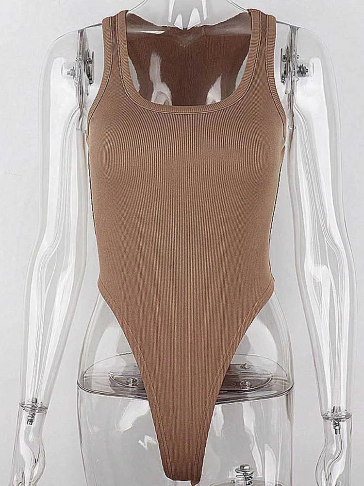 Body bez ramiączek – dzianinowe, eleganckie, halter — Body — EldoradoShop