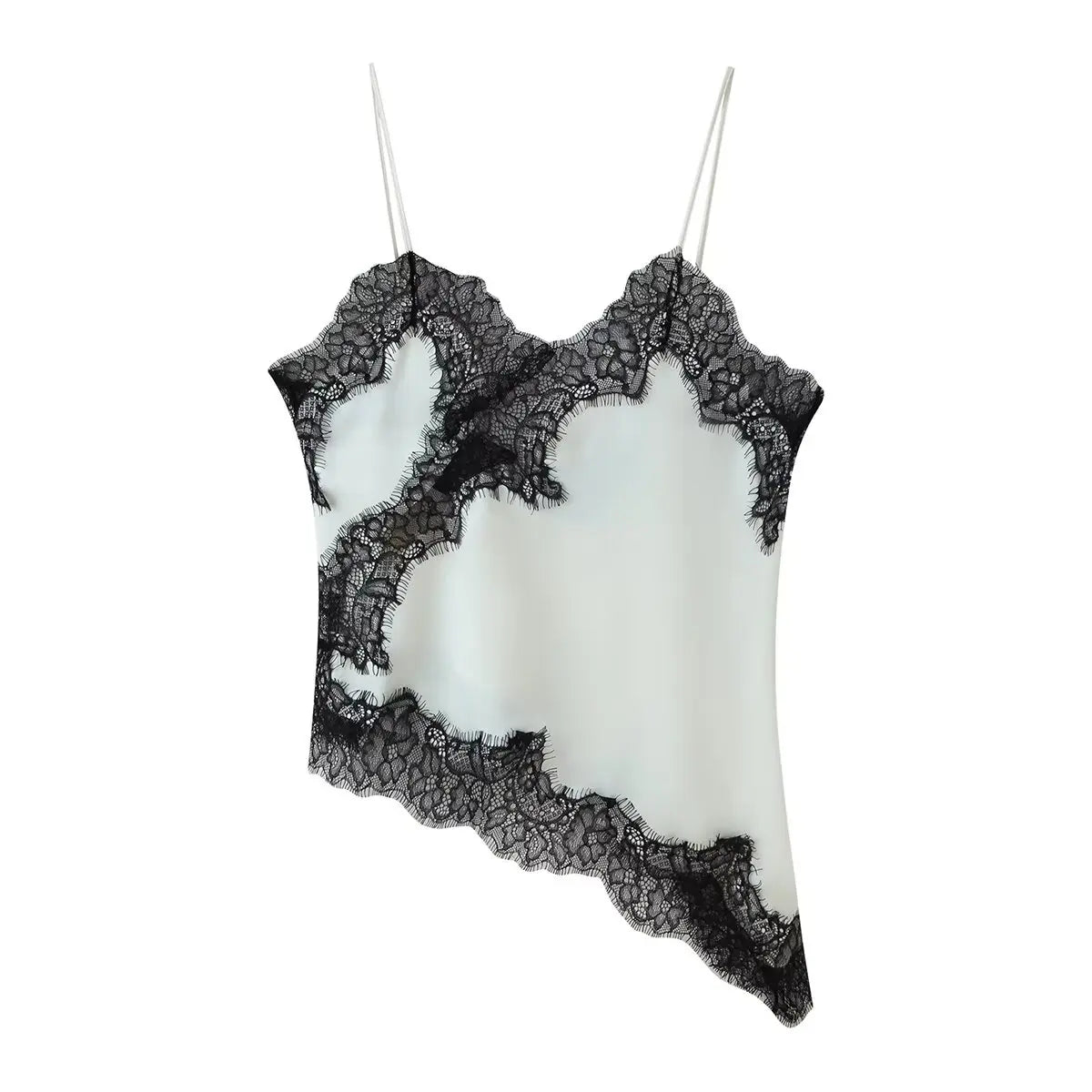 Top koronkowy damski – wielokolorowy, odkryte plecy — Topy — EldoradoShop