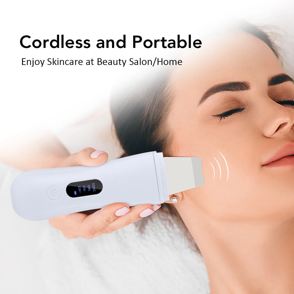 Ultradźwiękowy skraber do twarzy – peeling jonowy, lifting 4 tryby — Urządzenia beauty — EldoradoShop