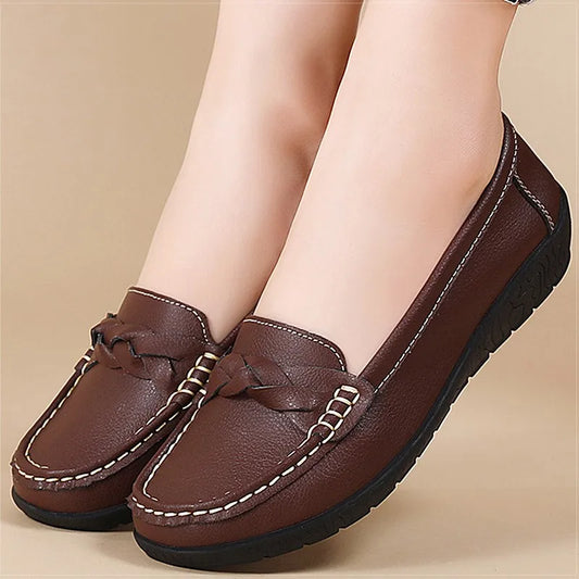 Mokasyny damskie ze skóry naturalnej 2026