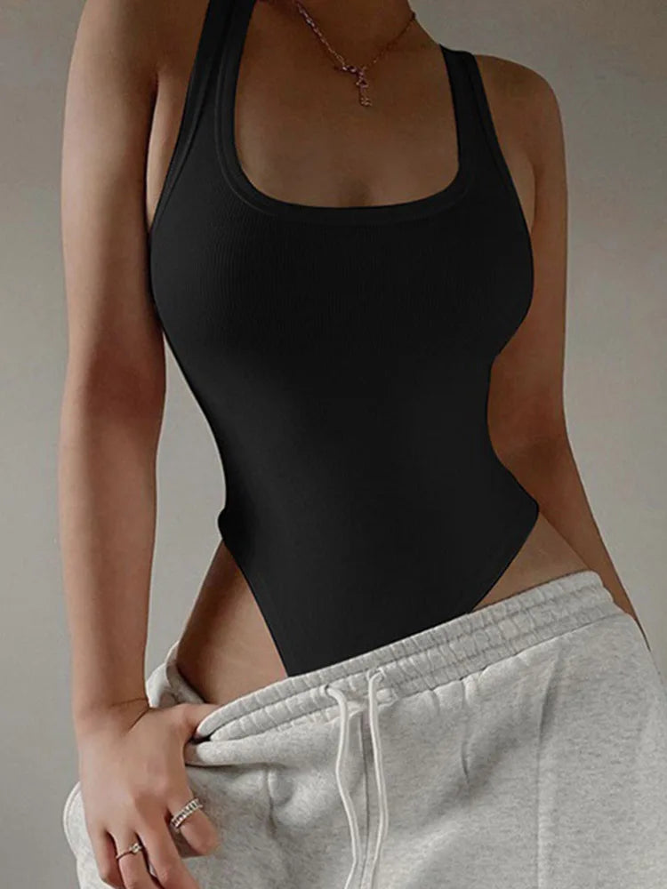 Body bez ramiączek – dzianinowe, eleganckie, halter — Body — EldoradoShop