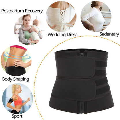 Pas treningowy wyszczuplający – fitness, shapewear, redukcja talii — czerwona — Pasy i gorsety — EldoradoShop