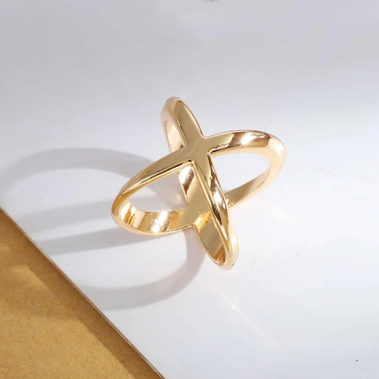 Klipsy do szalika w kształcie X – metalowe, 3 szt.