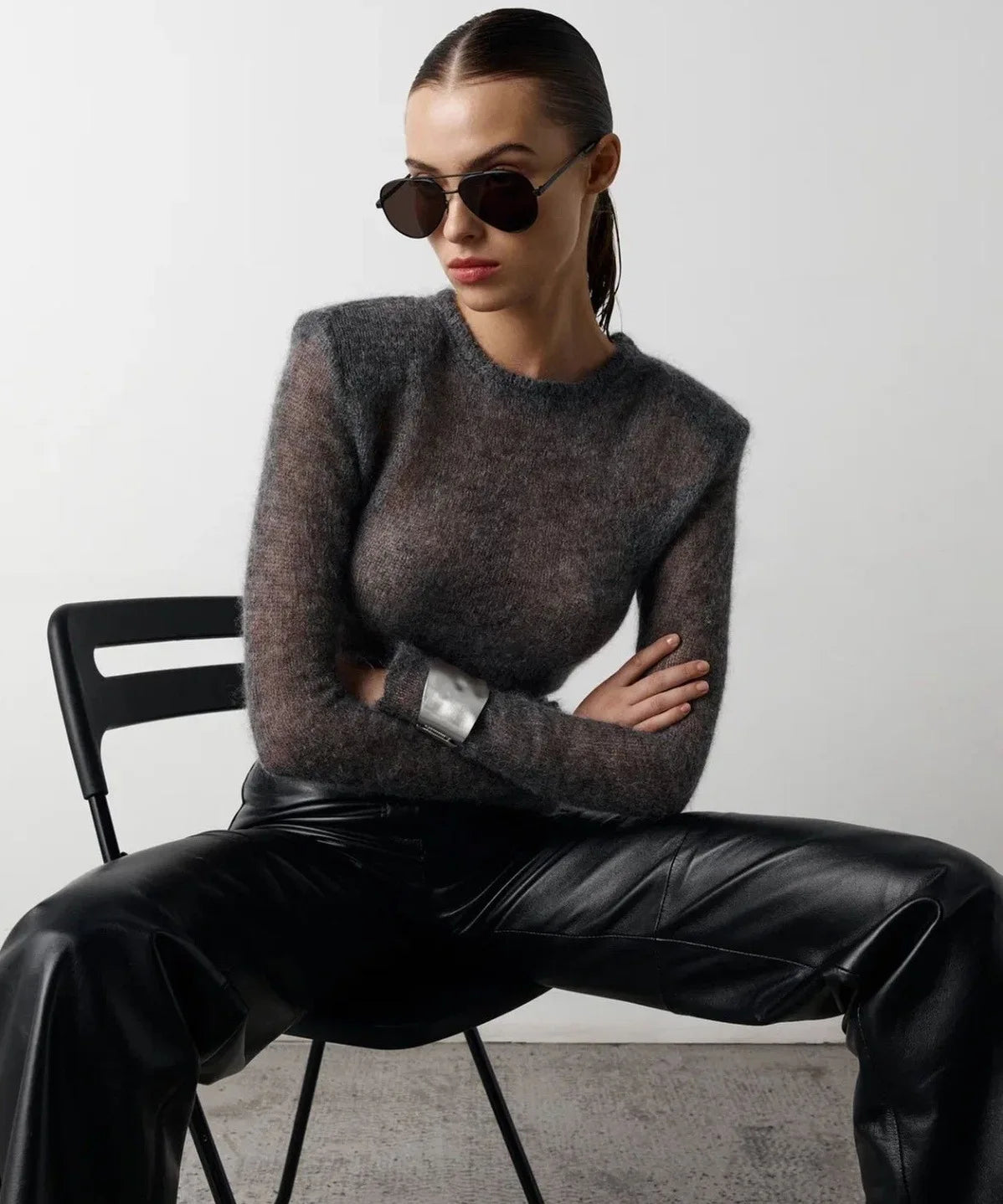 Sweter O-neck knitwear – 2026, kobiecy, miękki — Swetry — EldoradoShop