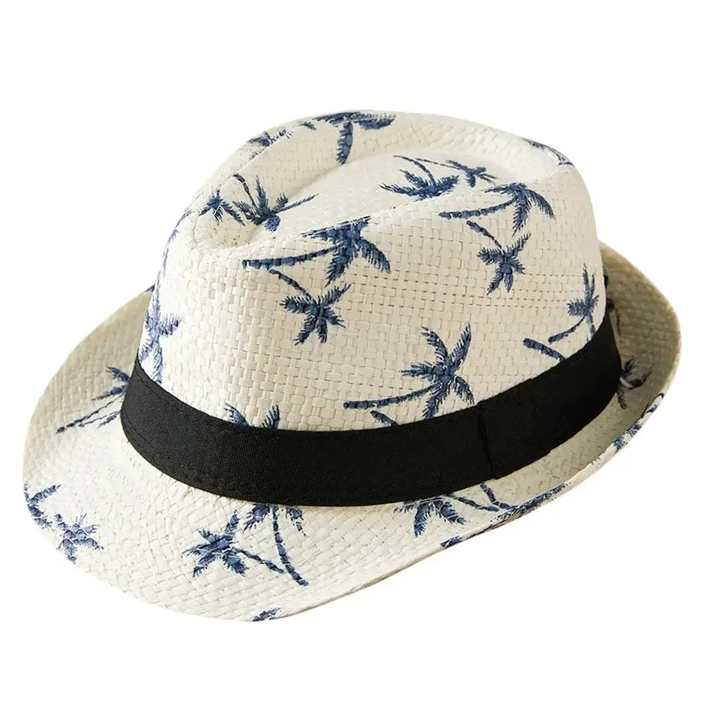 Słomkowy kapelusz kowbojski – unisex, szerokie rondo, UV