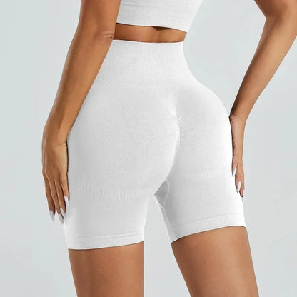 Szorty sportowe do jogi – wysoki stan, modelujące — Szorty — EldoradoShop