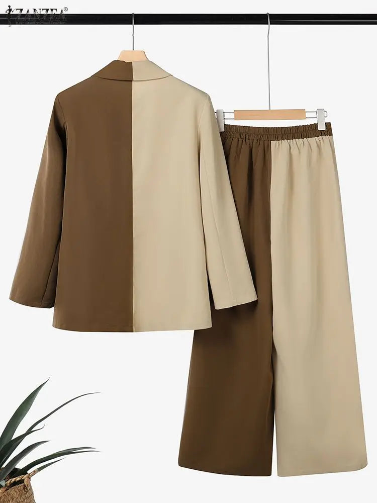 Garnitur damski 2-częściowy – fashion, ZANZEA 2026 — Marynarki — EldoradoShop