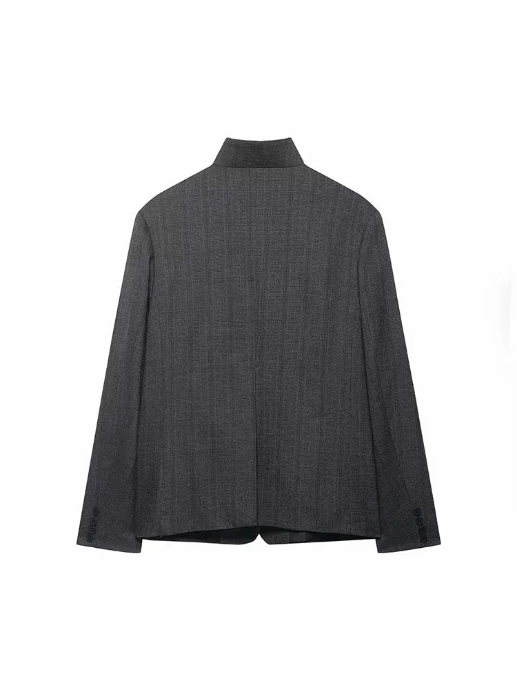 Marynarka vintage biurowa – dopasowana, klasyczna — Marynarki — EldoradoShop