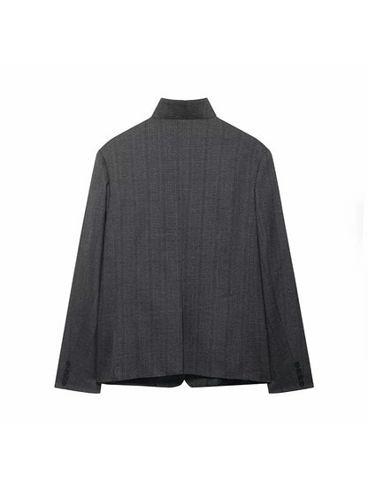 Marynarka vintage biurowa – dopasowana, klasyczna — Marynarki — EldoradoShop
