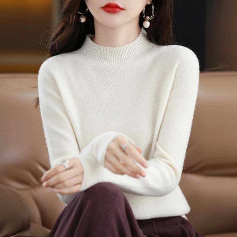 Kaszmirowy sweter merino – luksusowy, ciepły — Swetry — EldoradoShop