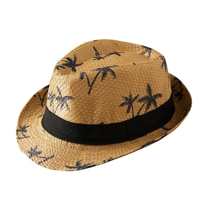Słomkowy kapelusz kowbojski – unisex, szerokie rondo, UV