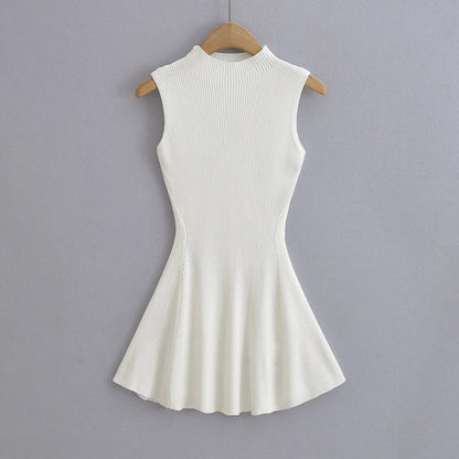 Dzianinowa sukienka mini bodycon – letnia, elegancka — Sukienka — EldoradoShop