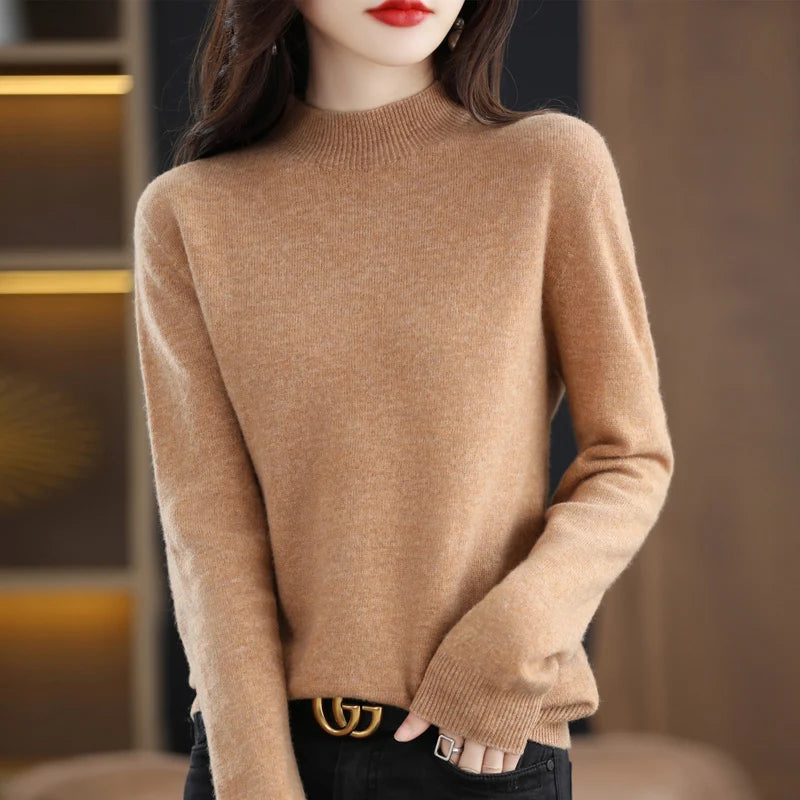 Kaszmirowy sweter merino – luksusowy, ciepły — Swetry — EldoradoShop
