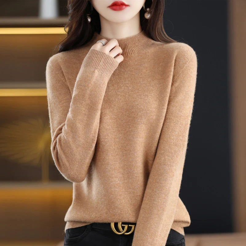 Kaszmirowy sweter merino – luksusowy, ciepły — Swetry — EldoradoShop