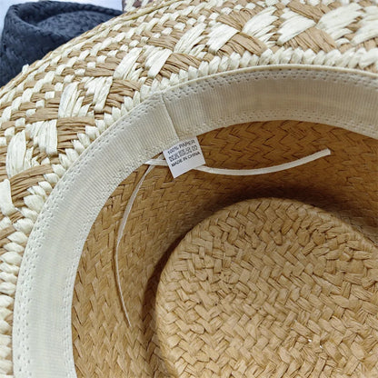 Słomkowy kapelusz damski – oddychający, ażurowy, letni — Nakrycia głowy — EldoradoShop