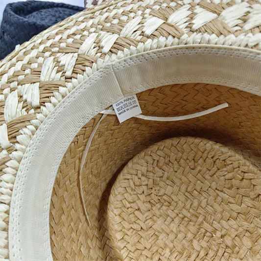 Słomkowy kapelusz damski – oddychający, ażurowy, letni