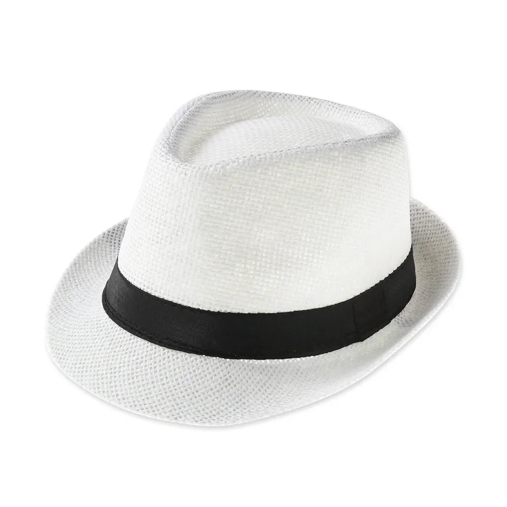 Słomkowy kapelusz kowbojski – unisex, szerokie rondo, UV — Nakrycia głowy — EldoradoShop