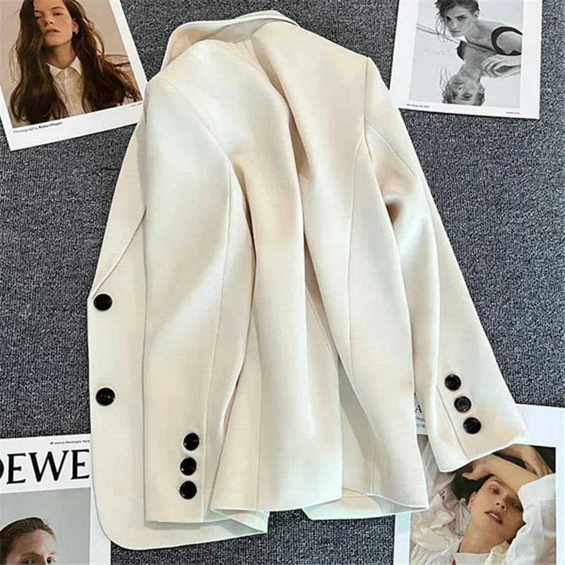 Elegancka marynarka biurowa – długi rękaw, 2026 — Marynarki — EldoradoShop