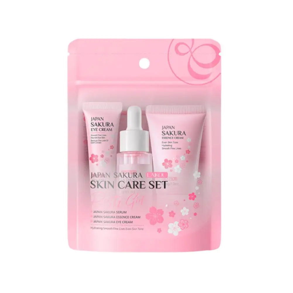 Zestaw do pielęgnacji twarzy Sakura – krem, serum, tonik — Kosmetyki do twarzy — EldoradoShop