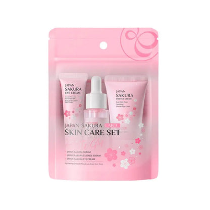 Zestaw do pielęgnacji twarzy Sakura – krem, serum, tonik — Kosmetyki do twarzy — EldoradoShop