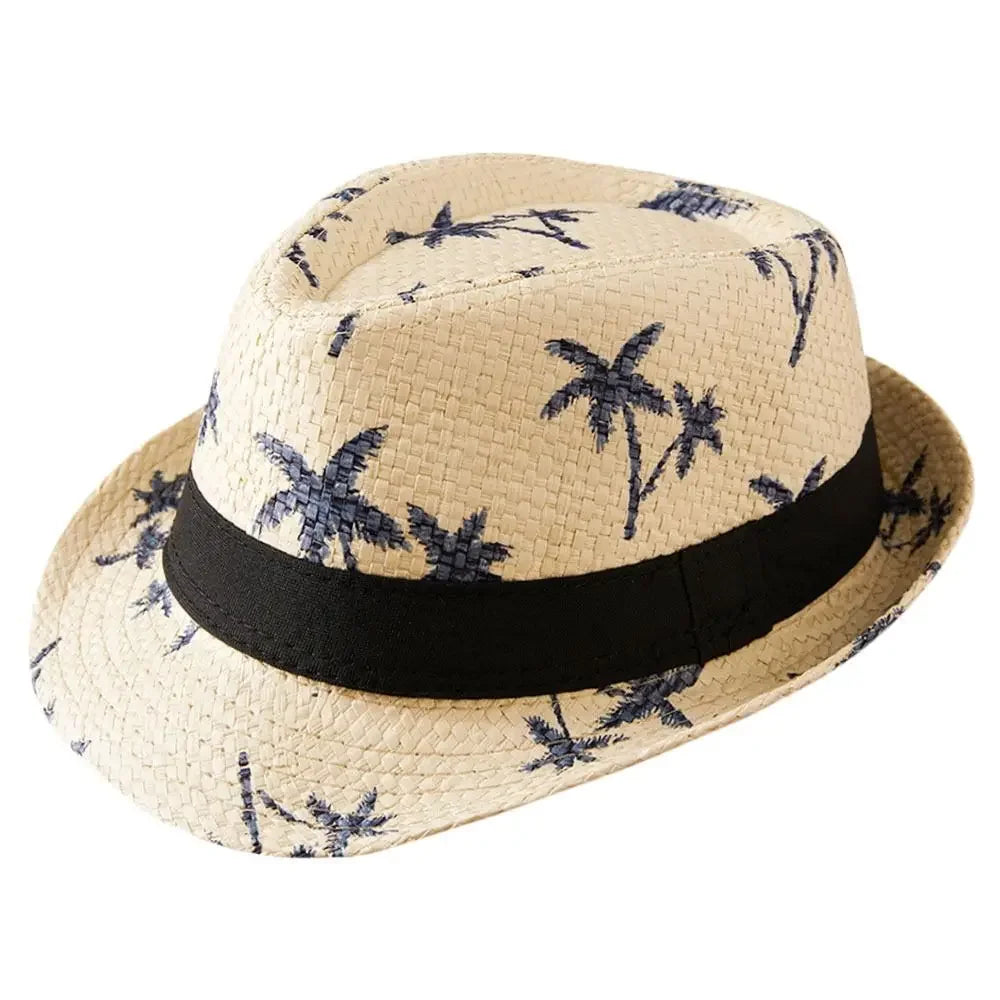 Słomkowy kapelusz kowbojski – unisex, szerokie rondo, UV