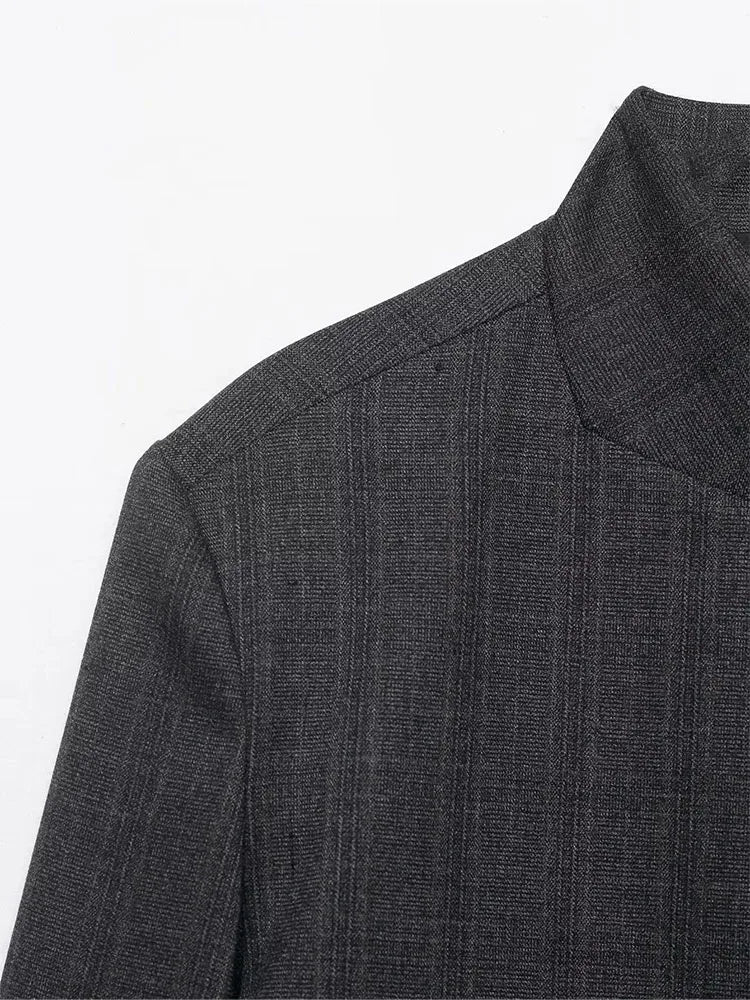 Marynarka vintage biurowa – dopasowana, klasyczna — Marynarki — EldoradoShop