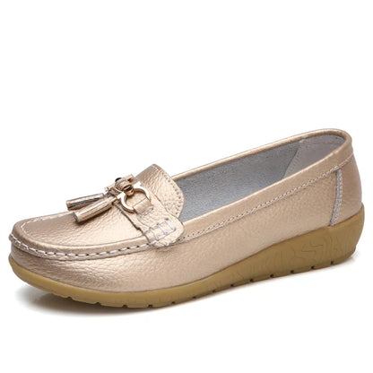 Damskie mokasyny slip-on – baleriny, casual, wygodne, płaskie