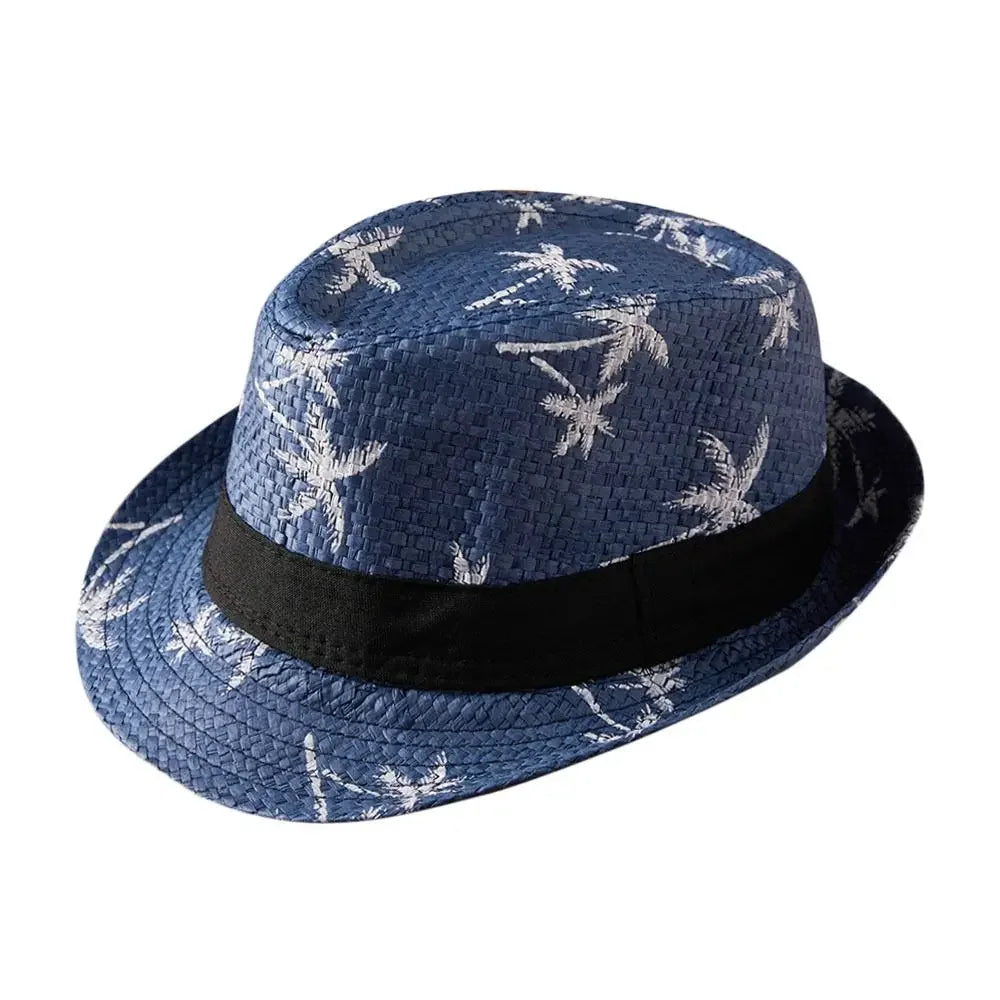 Słomkowy kapelusz kowbojski – unisex, szerokie rondo, UV