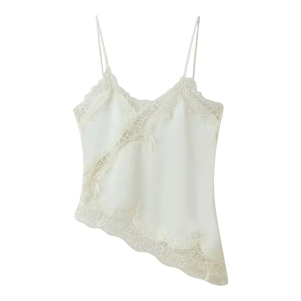 Top koronkowy damski – wielokolorowy, odkryte plecy — Topy — EldoradoShop