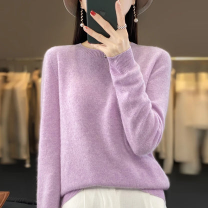 Sweter z wełny merino 100% – kaszmirowy, ciepły — Swetry — EldoradoShop