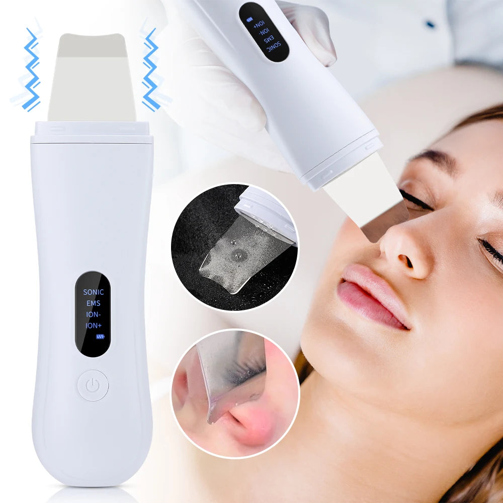 Ultradźwiękowy skraber do twarzy – peeling jonowy, lifting 4 tryby — Urządzenia beauty — EldoradoShop