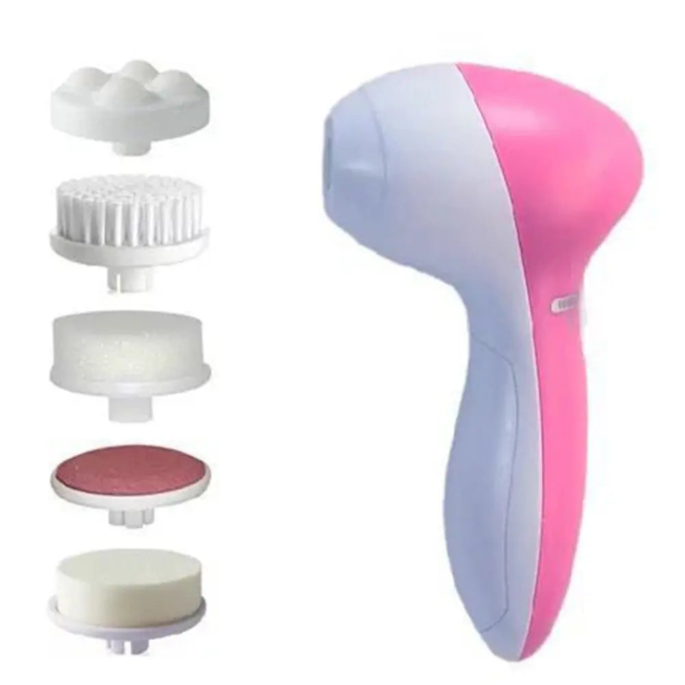 Elektryczna szczoteczka do twarzy 5w1 – oczyszczanie, masaż, wągry — Urządzenia beauty — EldoradoShop