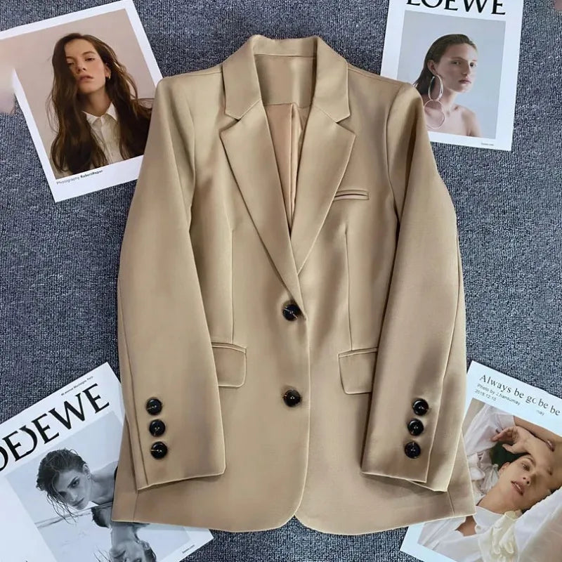 Elegancka marynarka biurowa – długi rękaw, 2026 — Marynarki — EldoradoShop