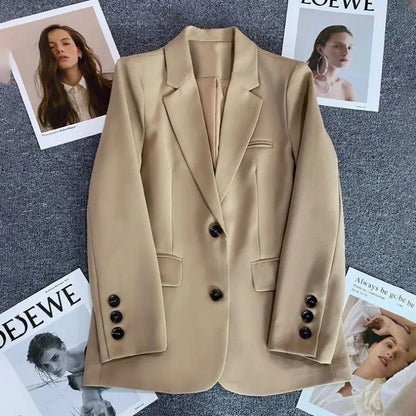 Elegancka marynarka biurowa – długi rękaw, 2026 — Marynarki — EldoradoShop