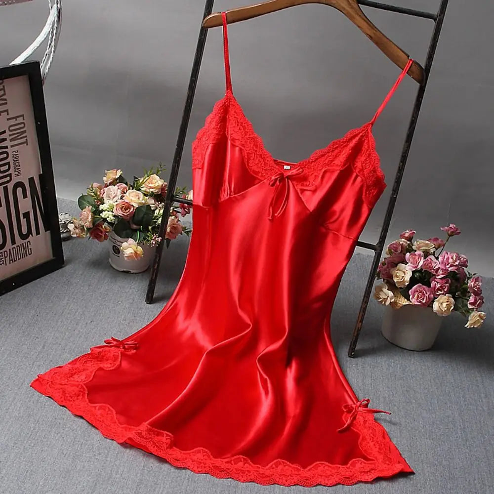 Koronkowa koszula nocna – koszula nocna, elegancka, na noc i wesele — czarna — Bielizna nocna — EldoradoShop