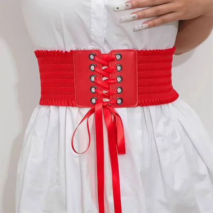 Elastyczny pas gorsetowy DIY – PU skóra lub jedwab, ślubny, damski — Pasy i gorsety — EldoradoShop