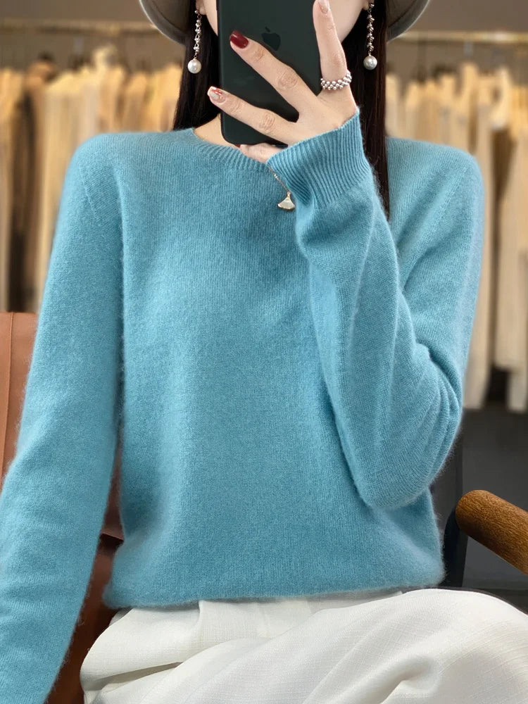 Sweter z wełny merino 100% – kaszmirowy, ciepły — Swetry — EldoradoShop