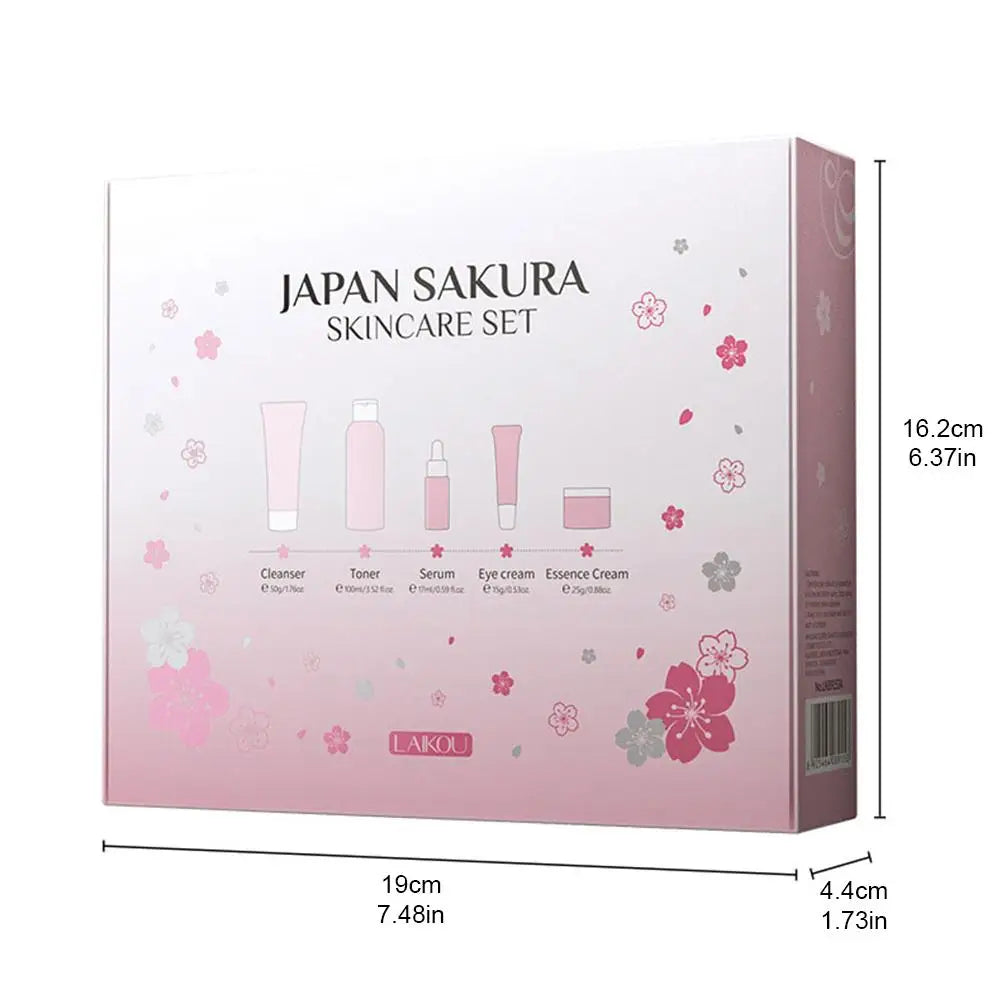 Zestaw do pielęgnacji twarzy Sakura – krem, serum, tonik — Kosmetyki do twarzy — EldoradoShop