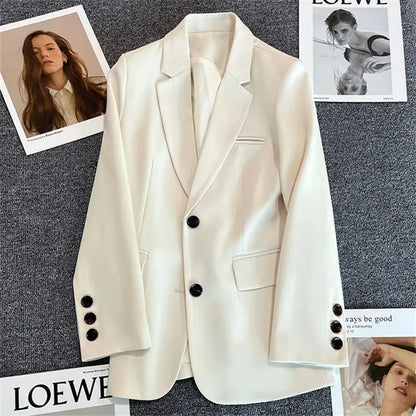 Elegancka marynarka biurowa – długi rękaw, 2026 — Marynarki — EldoradoShop