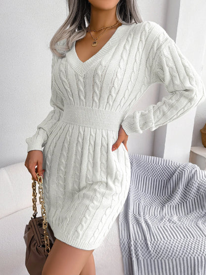 Swetrowa sukienka slim – elegancka, długa, 2026 — Swetry — EldoradoShop