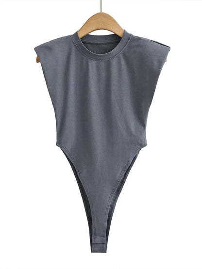 Top bodycon damski – jednoczęściowy, na lato — Topy — EldoradoShop