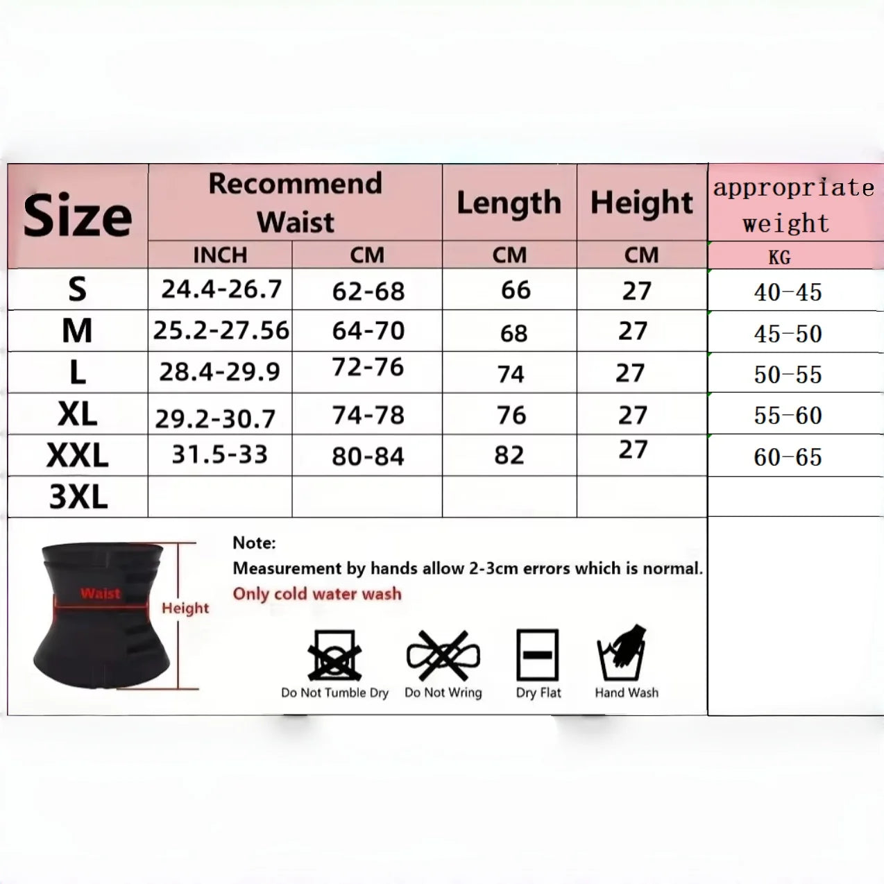 Pas treningowy wyszczuplający – fitness, shapewear, redukcja talii — czerwona — Pasy i gorsety — EldoradoShop