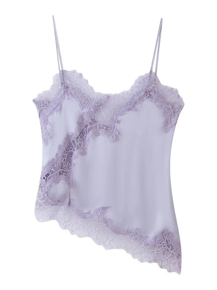 Top koronkowy damski – wielokolorowy, odkryte plecy — Topy — EldoradoShop