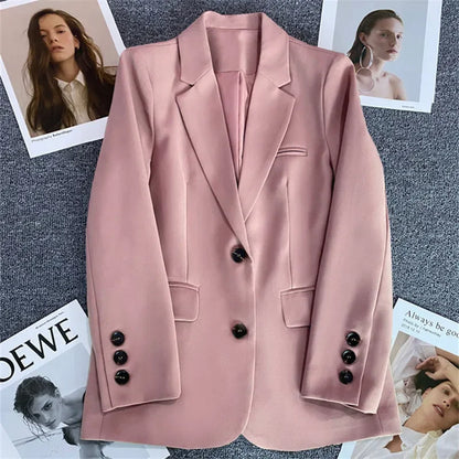 Elegancka marynarka biurowa – długi rękaw, 2026 — Marynarki — EldoradoShop