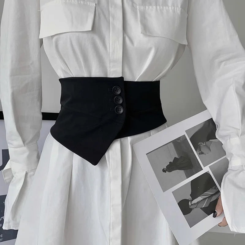 Szeroki luksusowy pas do garnituru – elegancki, na koszule i sukienki — Pasy i gorsety — EldoradoShop