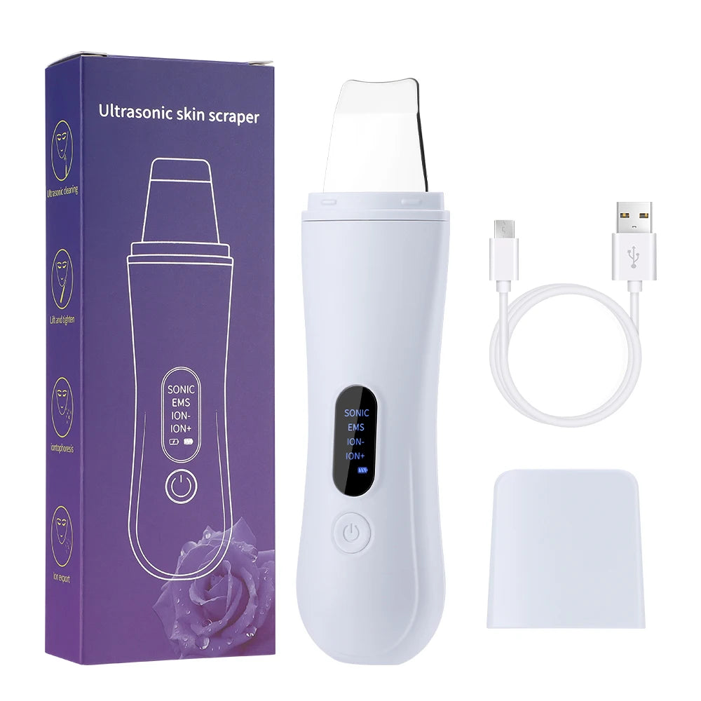 Ultradźwiękowy skraber do twarzy – peeling jonowy, lifting 4 tryby — Urządzenia beauty — EldoradoShop