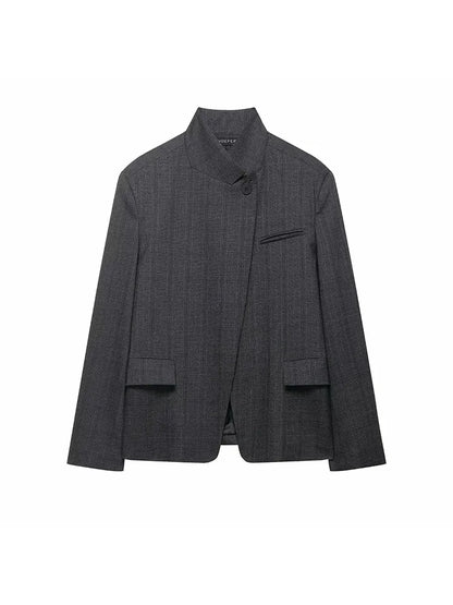 Marynarka vintage biurowa – dopasowana, klasyczna — Marynarki — EldoradoShop